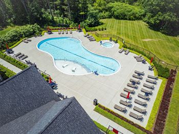 Heated resort-style pool and spa with sundeck
